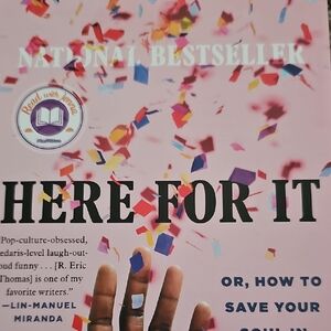 Here For It Book with Colorful Confetti Cover